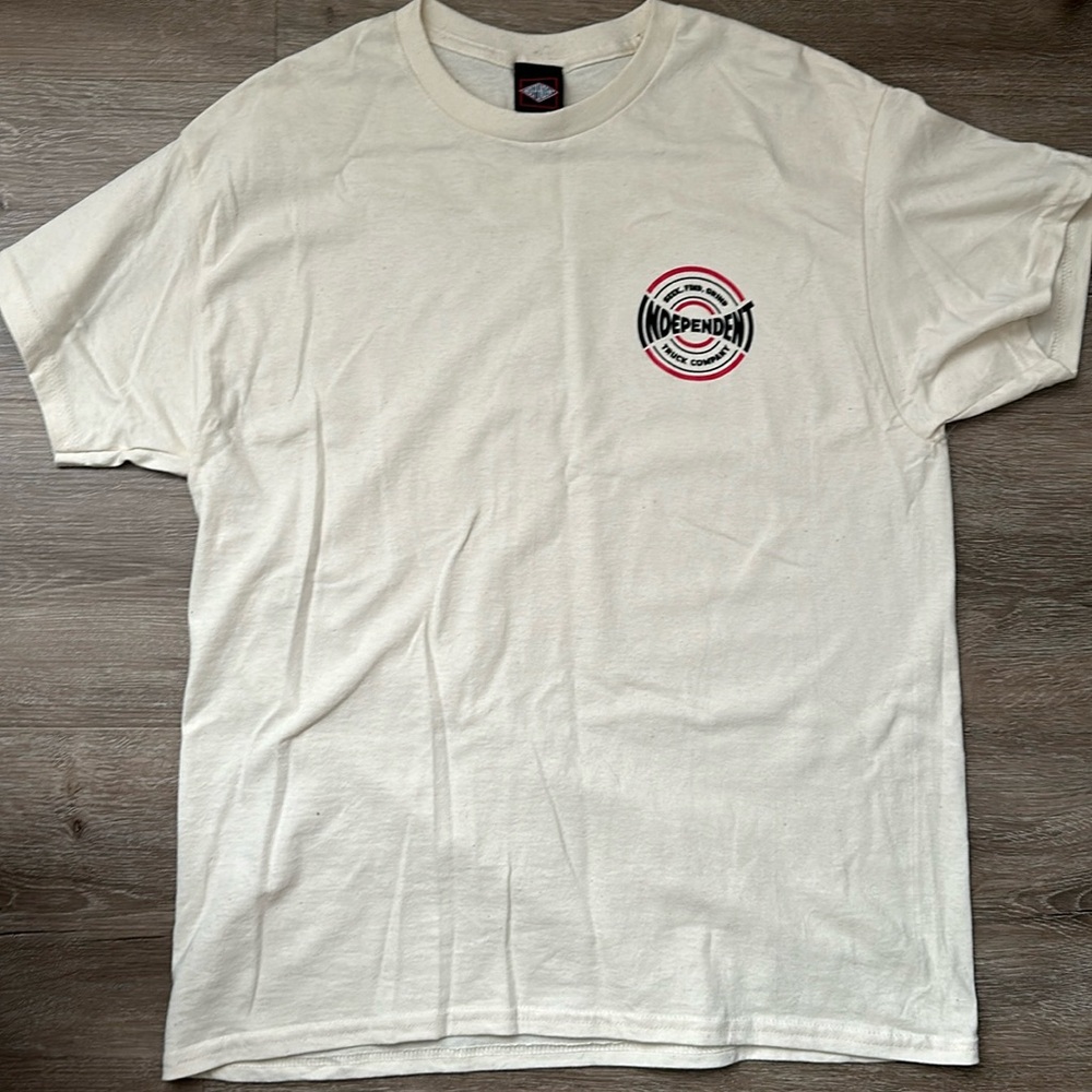 L Beige Independent T-Shirt